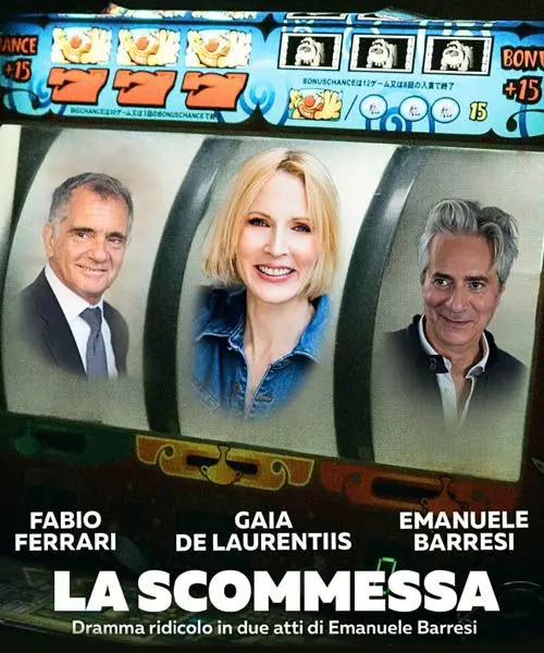 Locandina spettacolo teatrale La Scommessa