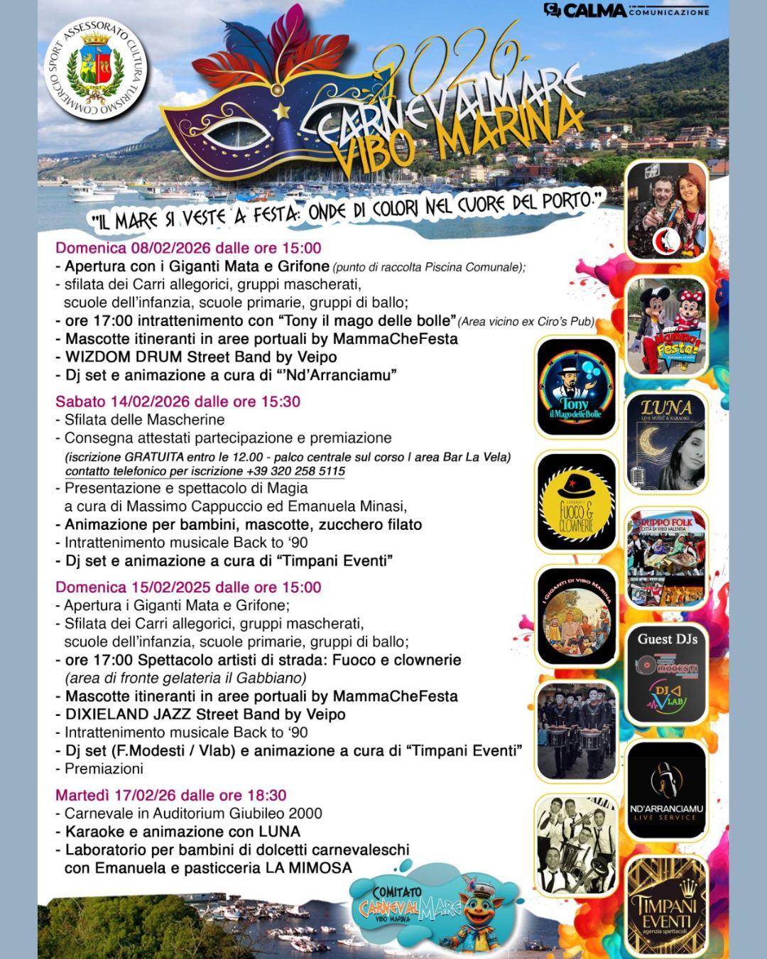 Locandina evento Carnevale di Vibo Marina