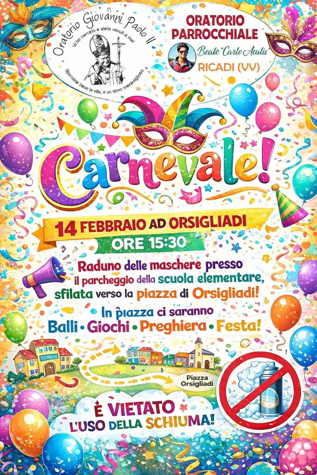 Locandina Carnevale di Ricadi