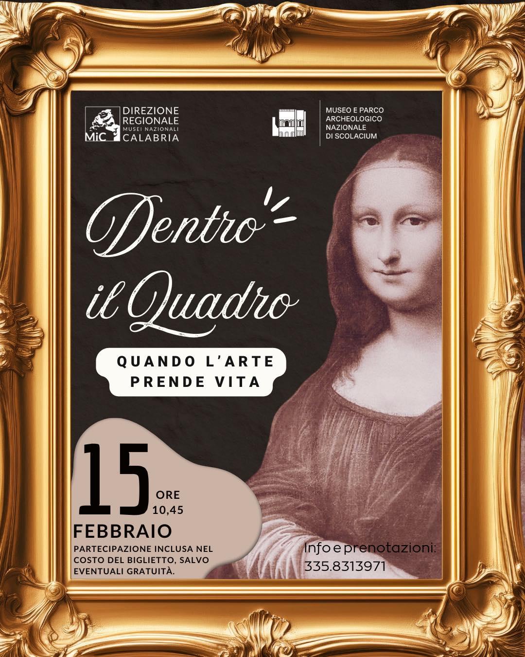 Locandina evento Dentro il quadro- quando l'arte prende vite