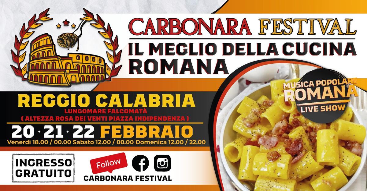 Locandina evento Carbonara Festival