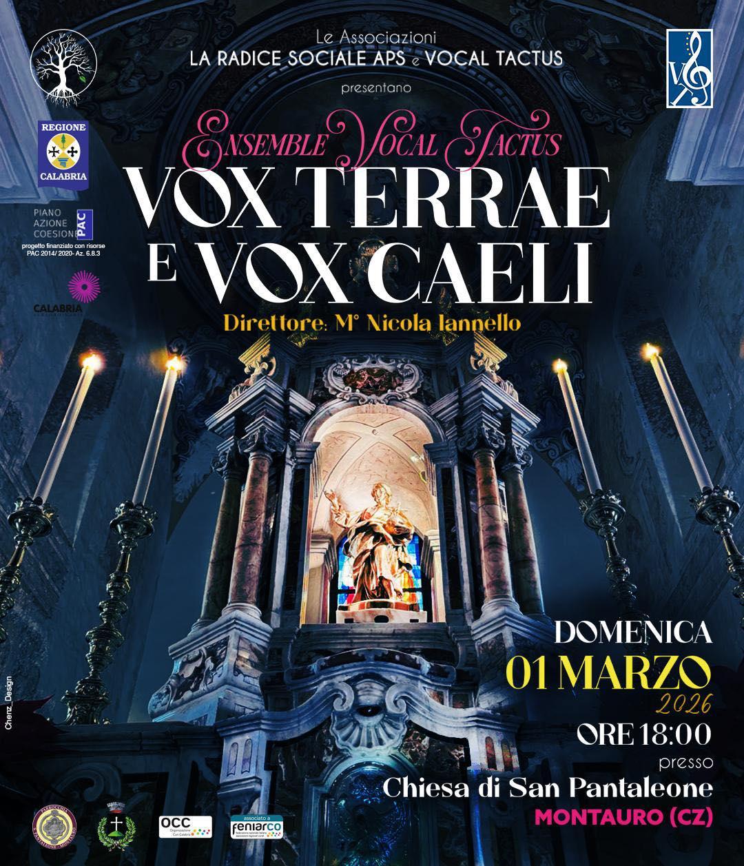 Locandina evento Vox Terrae e Vox Caeli