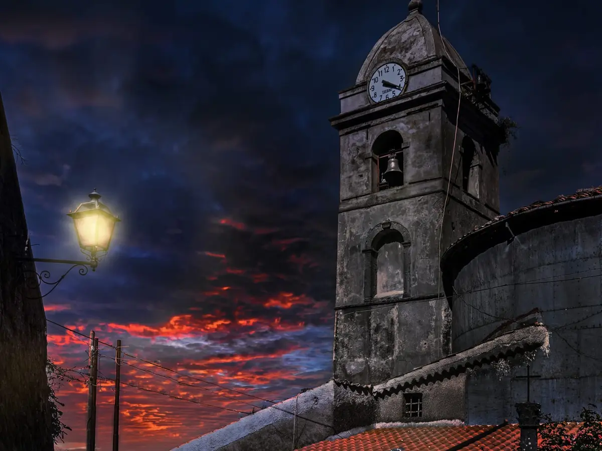 San Fili panorama di notte