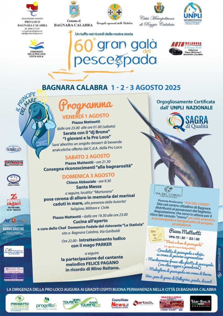 Immagine del Gran Galà del Pesce Spada a Bagnara Calabra