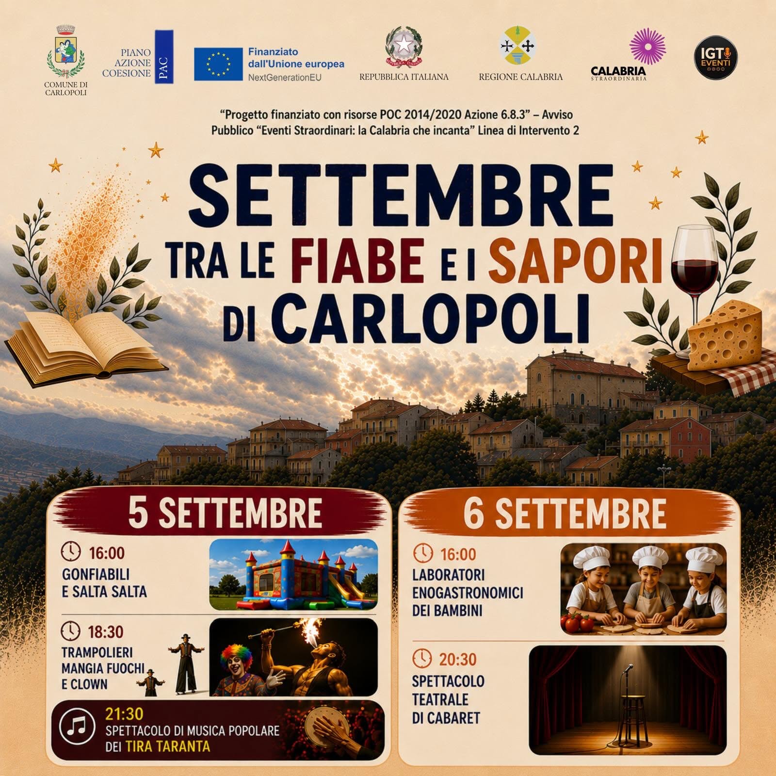 Settembre tra le fiabe e i sapori di Carlopoli