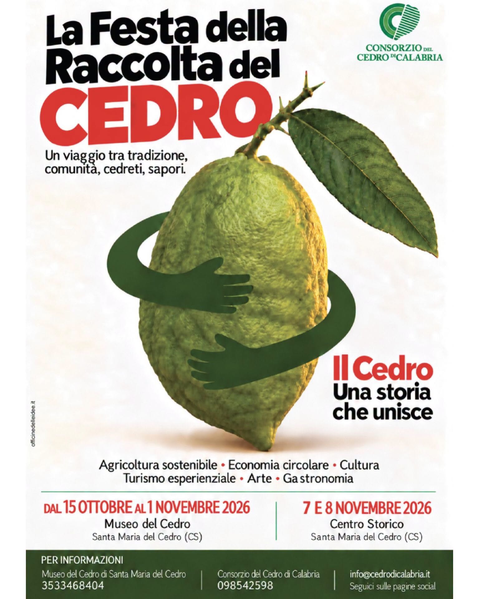 Locandina — Festa della Raccolta del Cedro 2026