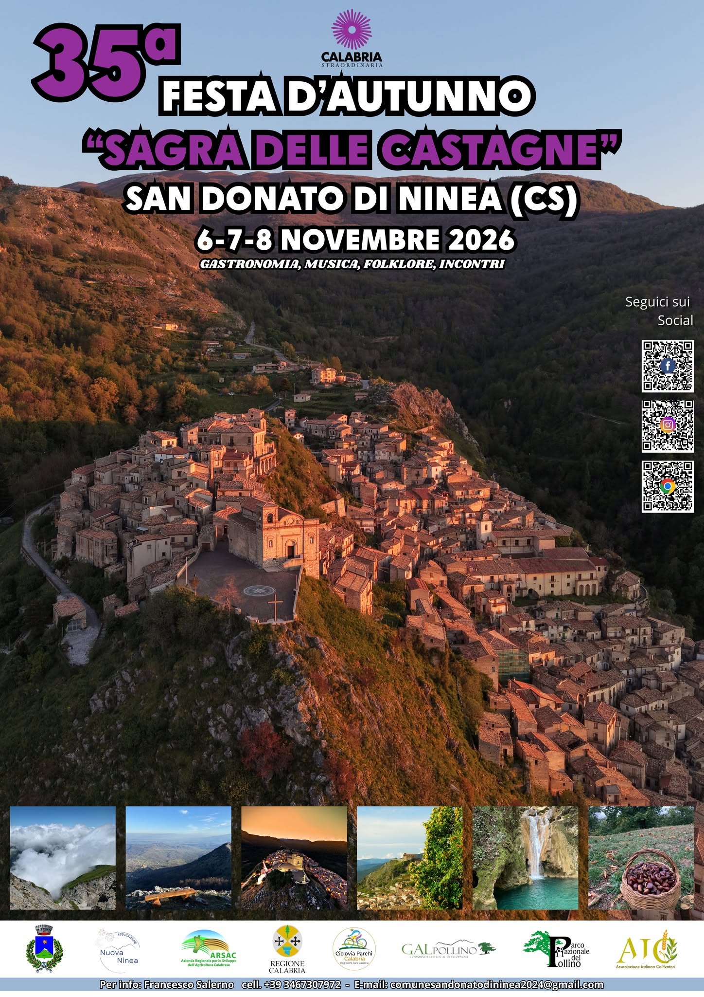 locandina 35ª Festa d'Autunno - Sagra delle Castagne