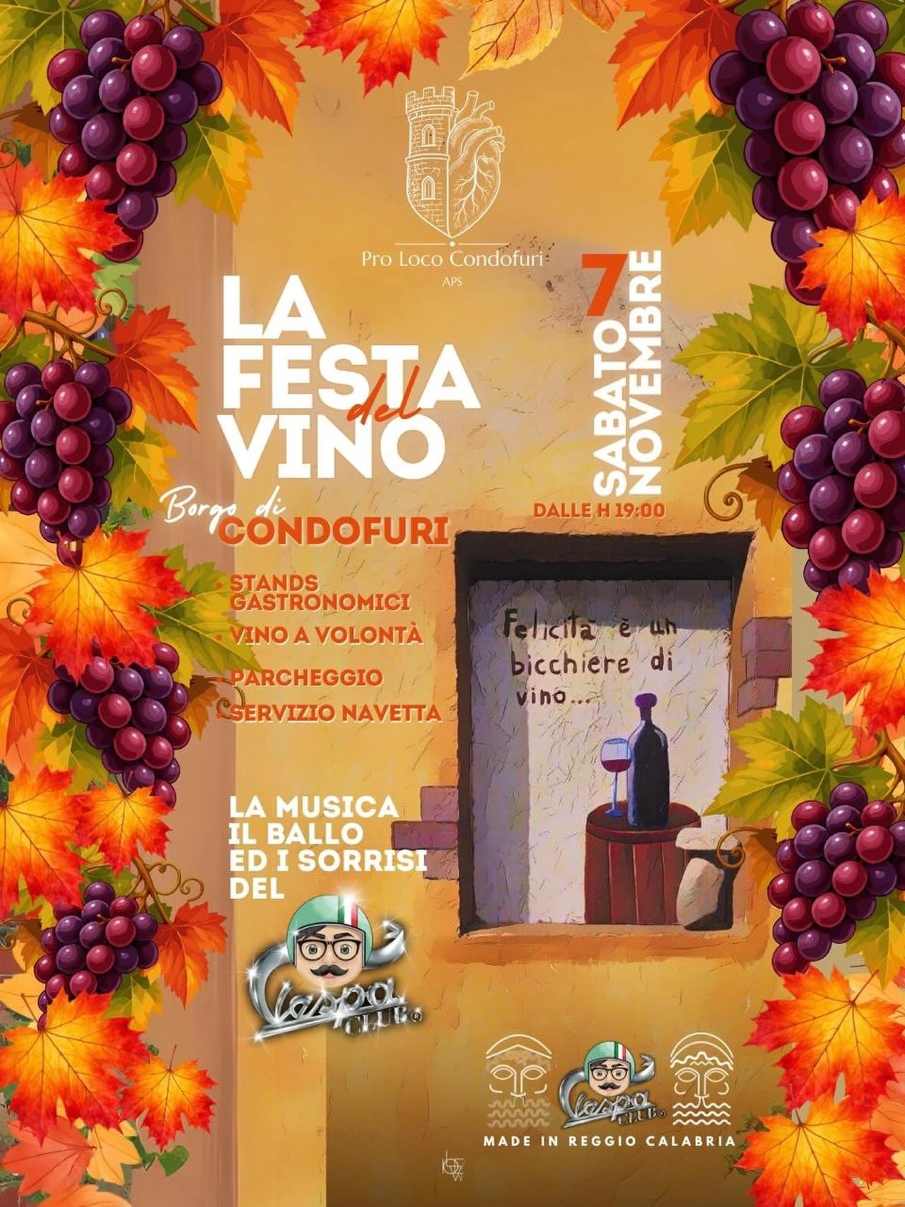 locandina Festa del Vino di Condofuri